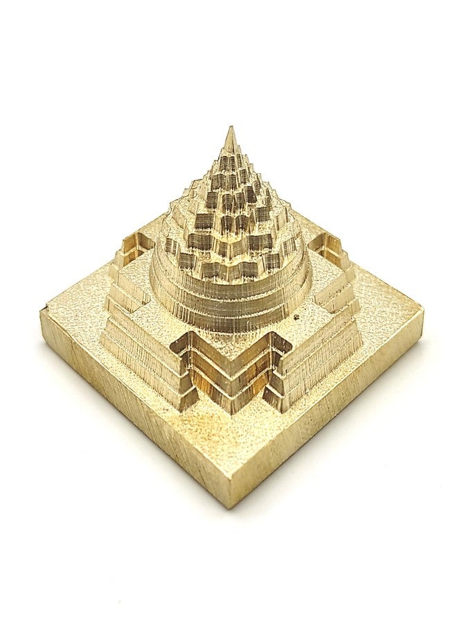 Plus Value يانترا ميرو شري مطلية بالذهب مع قطع دقيق بتقنية CNC، مناسبة لتزيين المنزل والمكتب والمعبد وغرفة الصلاة، هدية روحية (1.5 بوصة) - Image 3